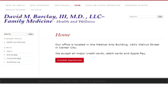 Desktop Screenshot of doctorbarclay.com