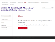 Tablet Screenshot of doctorbarclay.com